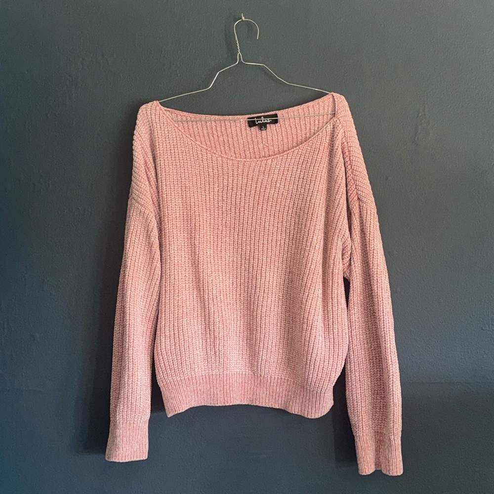 LULU’S LARGE KNITTED SWEATER PINK